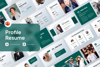 Profile Resume PowerPoint Template